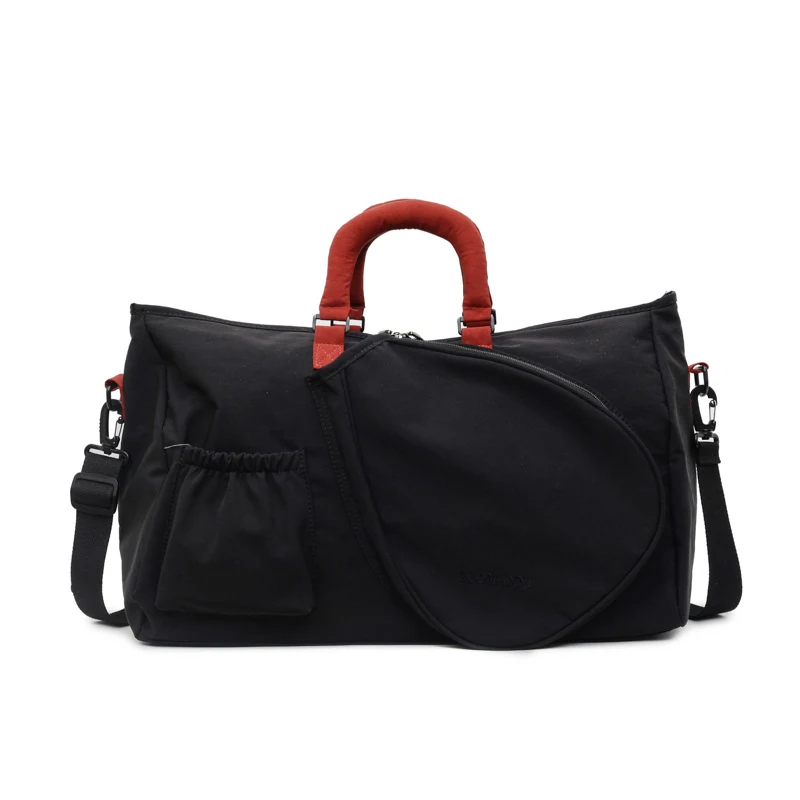 Everyday Racket Duffel with Wet/Dry Storage — Black / Red