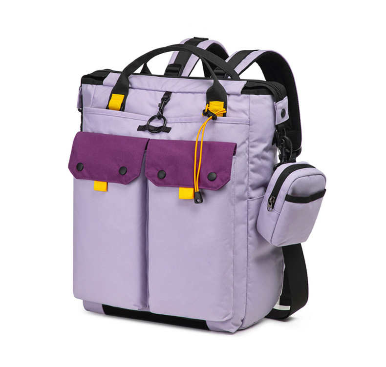 Lavender / Plum sample — angled view.