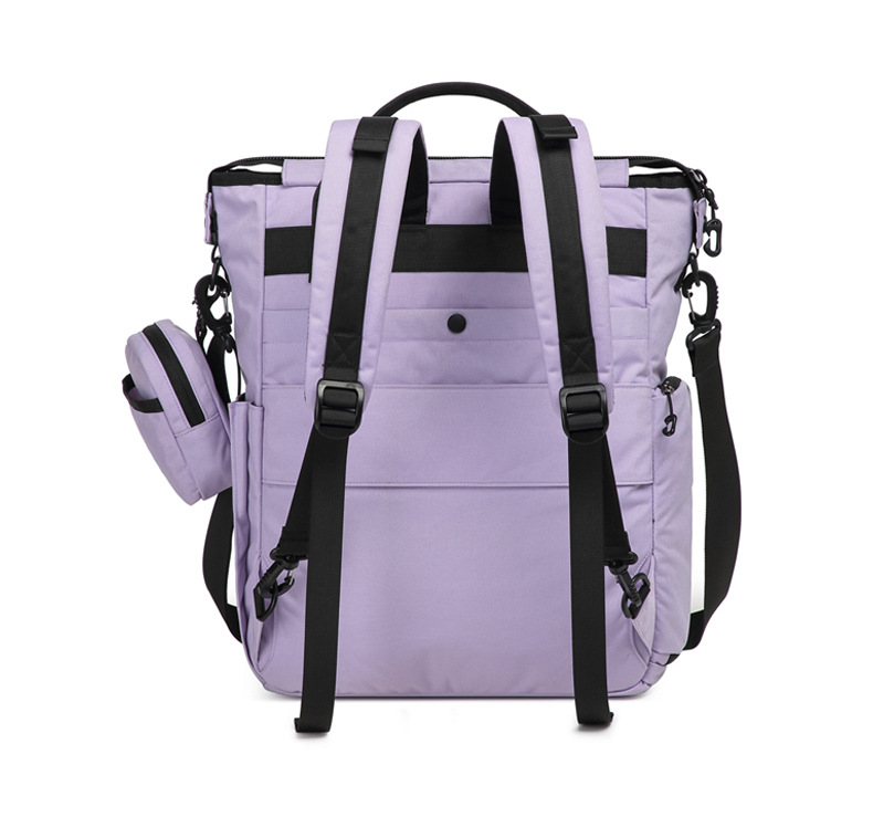 Lavender / Plum sample — back view.